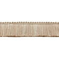 thumbnail image 1 of 1 3/4" (4cm) Basic Solid Collection Shiny Brush Fringe Trim # 0175SB,, Cream Ivory #A2 (Ivory / Cream) Sold By The Yard (36"/3 ft/0.9m), 1 of 1