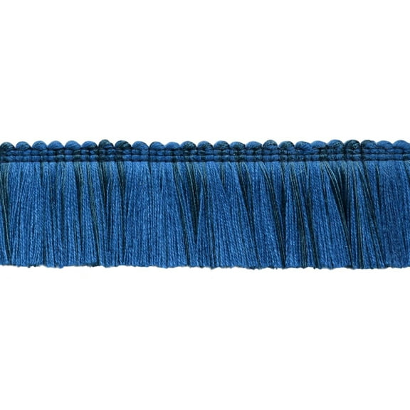 1 3/4" (4cm) Basic Solid Collection Shiny Brush Fringe Trim # 0175SB,, Dark Navy Blue #J3 (Dark Blue) 27 Yards (82 ft/25m)