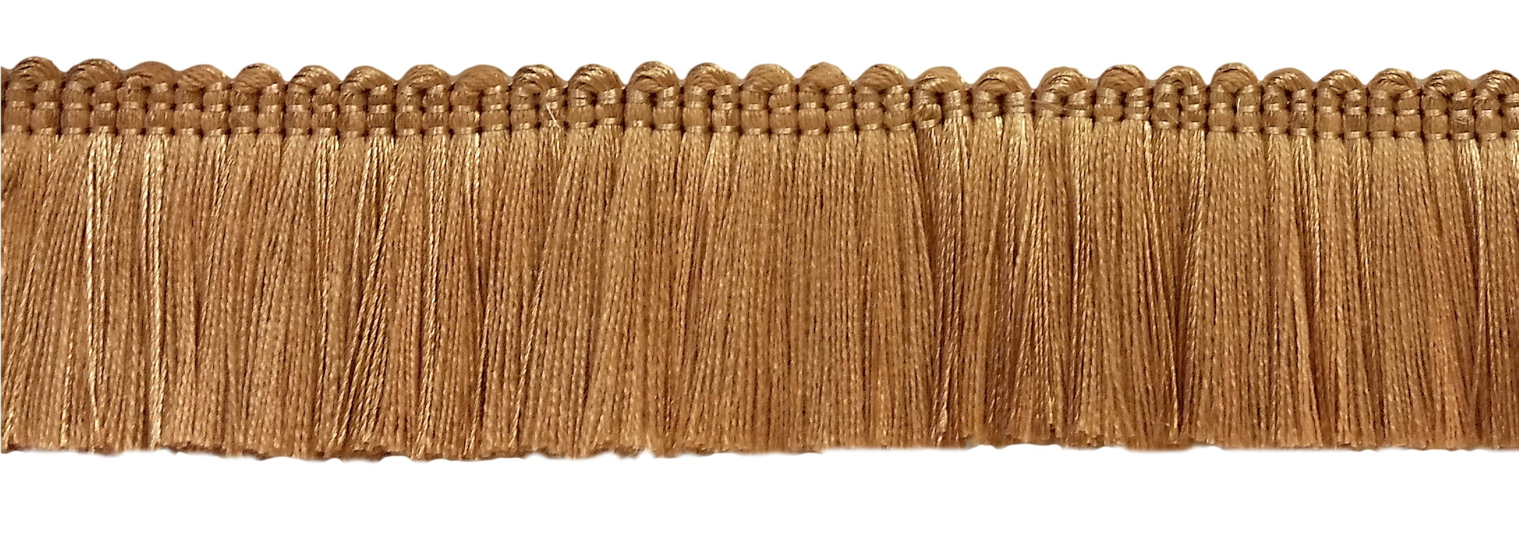 Frangia A Spazzola DecoPro Basic Trim, 4,5 Cm, Colore Oro, Venduta A Metro (0,9 M), Per Cuscini E Tende
