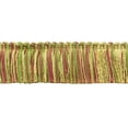 thumbnail image 1 of 1 3/4" (4cm) Basic Solid Collection Thick and Plush Brush Fringe Trim # 0175CRB,, Fruit Medley Green #P77 (Yellow Green, Light Gold, Pink Red) Sold By The Yard (36"/3 ft/0.9m), 1 of 1
