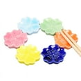thumbnail image 1 of 1/3/4/7PCS Elegant Sakura Blossom Ceramic Chopsticks Rest Rack Knife Fork Stand Holder, 1 of 5