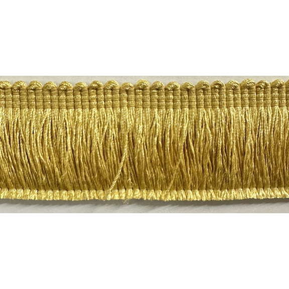 1-3/4" Brush Fringe - 6 Yards - Color: Gold