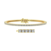 1 3/4 Carat Diamond Tennis Bracelet in 10K Yellow Gold (6.5 Inch)