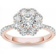 thumbnail image 1 of 1-3/4 Carat T.W. Diamond Flower-Shape Cluster 14kt Rose Gold Engagement Ring, 1 of 4