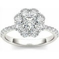 thumbnail image 1 of 1-3/4 Carat T.W. Diamond Flower-Shape Cluster 14kt White Gold Engagement Ring, 1 of 4