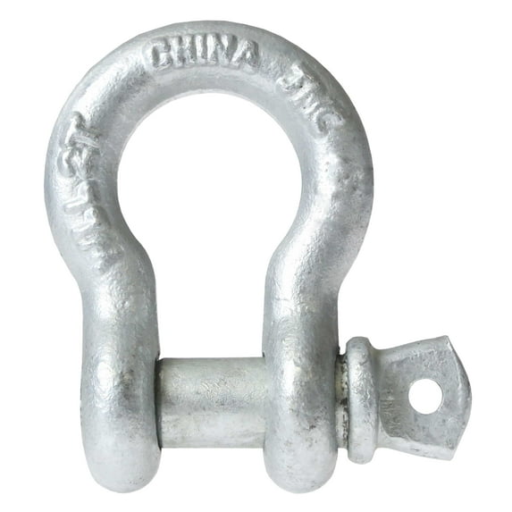 US Cargo Control 1-3/4 Inch Galvanized Screw Pin Anchor Shackle - Each with a 25 Ton Capacity