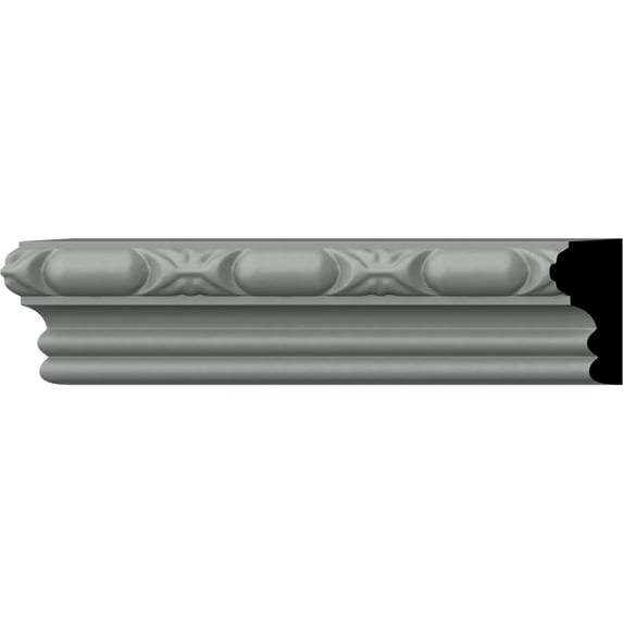 1 3/4"H x 7/8"P x 94 1/2"L, (1 7/8" Repeat) Classic Barrel Panel Moulding