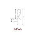 thumbnail image 1 of 1 3/4" Hidden Channel CLEAR VALANCE RETAINER CLIPS (6-Pack), 1 of 2
