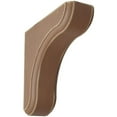 thumbnail image 1 of 1 3/4"W x 5 1/2"D x 5 1/2"H Eaton Wood Vintage Decor Bracket, Weathered Brown, 1 of 6