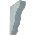 thumbnail image 1 of 1 3/4"W x 5 1/4"D x 7 1/2"H Plymouth Wood Vintage Decor Bracket, Driftwood Blue, 1 of 6