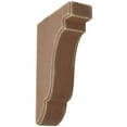 thumbnail image 1 of 1 3/4"W x 5"D x 7 1/2"H Bedford Wood Vintage Decor Bracket, Weathered Brown, 1 of 6