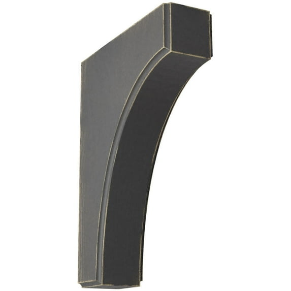1 3/4"W x 6"D x 8"H Clarksville Wood Vintage Decor Bracket, Black