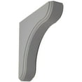 thumbnail image 1 of 1 3/4"W x 7 1/2"D x 7 1/2"H Eaton Wood Vintage Decor Bracket, Pebble Grey, 1 of 6