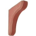 thumbnail image 1 of 1 3/4"W x 7 1/2"D x 7 1/2"H Eaton Wood Vintage Decor Bracket, Salvage Red, 1 of 1