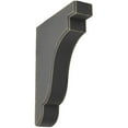 thumbnail image 1 of 1 3/4"W x 7 1/4"D x 9 1/2"H Bedford Wood Vintage Decor Bracket, Black, 1 of 6
