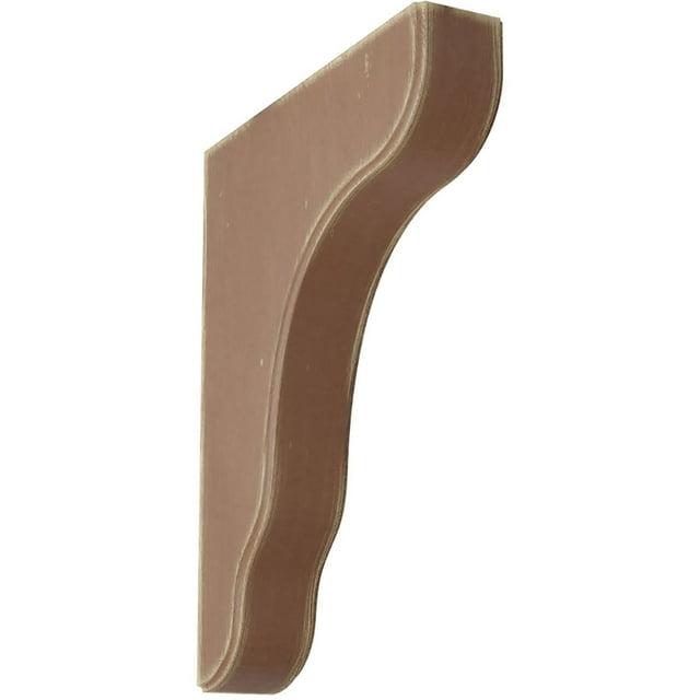 1 3/4"W x 8 1/2"D x 11"H Plymouth Wood Vintage Decor Bracket, Weathered Brown