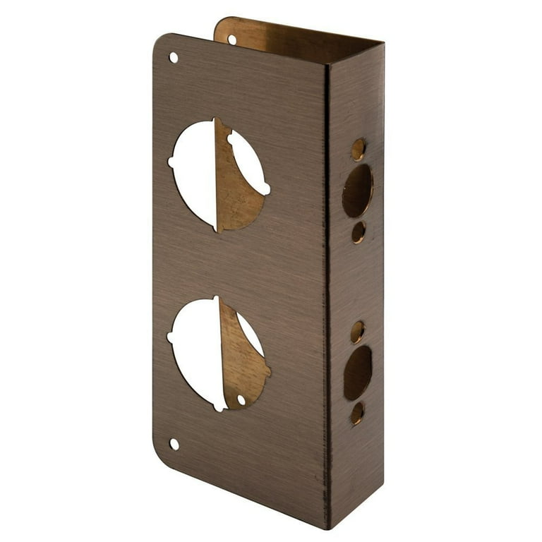 2-3/8 in. x 1-3/4 in. Antique Brass Door Reinforcer 2-3/8 in. x 1-3/4 in. Antique Brass Door Reinforcer