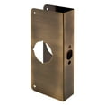 thumbnail image 1 of 1-3/4 in. x 9 in. Thick Solid Brass Lock and Door Reinforcer, 2-1/8 in. Single Bore, 2-3/8 in. Backset, 1 of 2