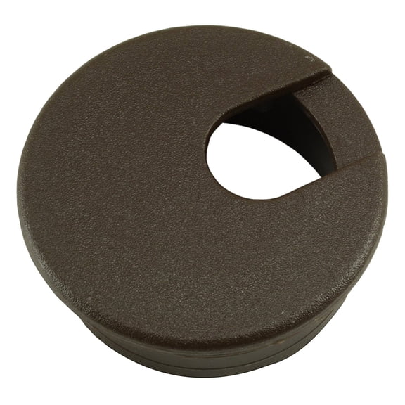 1-3/4" x 1-1/2" Brown Nylon Plastic Computer Grommets (2 pcs.)