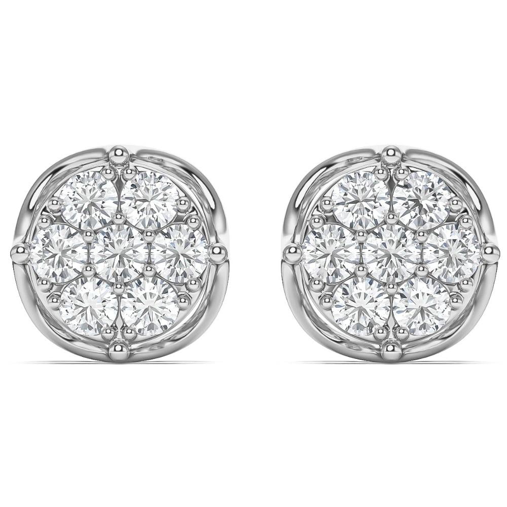 Oxidized seven stone stud Earrings – Simpliful Jewelry