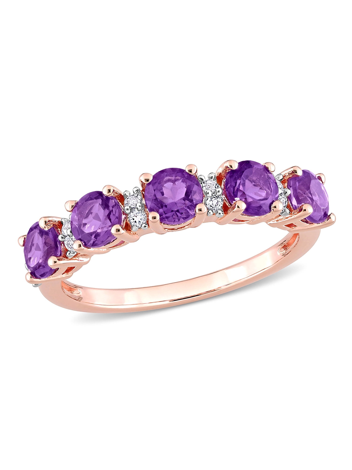 Everly Women's Amethyst and Topaz Sterling Silver Ring