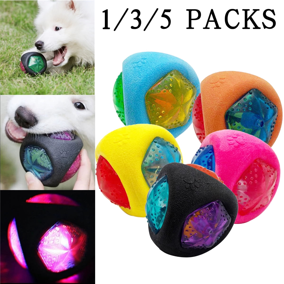 Bungee ball dog toy top