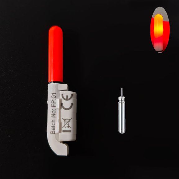 1/3/5pcs Night Fishing Indicator Electronic LED Lights, Rod Tip Light CR425 Battery Fishing Additions, High Visibility Night Fishing Additions (1 Light+1 Battery/5 Lights+5 Batteries/5pcs Batteries)