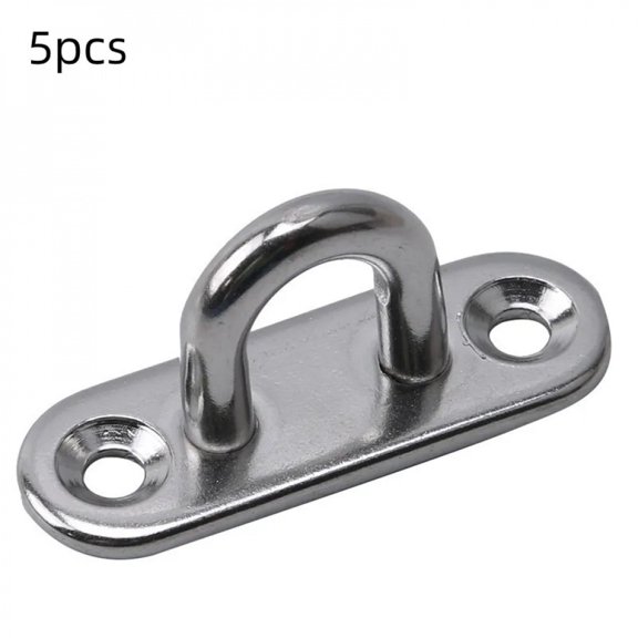 1/3/5pcsHook Eye Plate Heavy Oblong Duty Steel Stainless Pad Mount Wall U Boat Ceiling Hanger Ring Garage Hammock D Design Shape