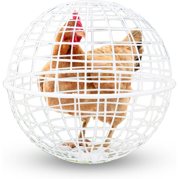 1/3/6 Pack Chicken Balls Cage for Outside, 7.87 Inch Movable Chicke Coops, Sturdy & Safe & Versatile & Roomy Interior, Rolled Cage for Free-Range Pigeons, Rabbits, Ducks, Chicken