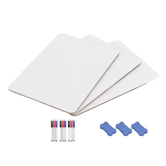 1/3/6 Pcs Double Sided Whiteboard Message Board Small White Boards Writing Board Easy to Use for Office School