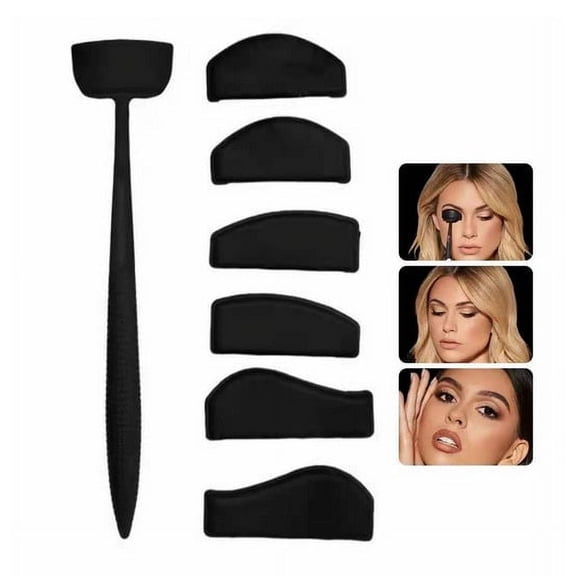 1/3/6 Pcs Professional Magic Eye Shadow Stamp, Cosmetic Beauty Kit Make Up for Women & Girls - DIY Silicone Applicator