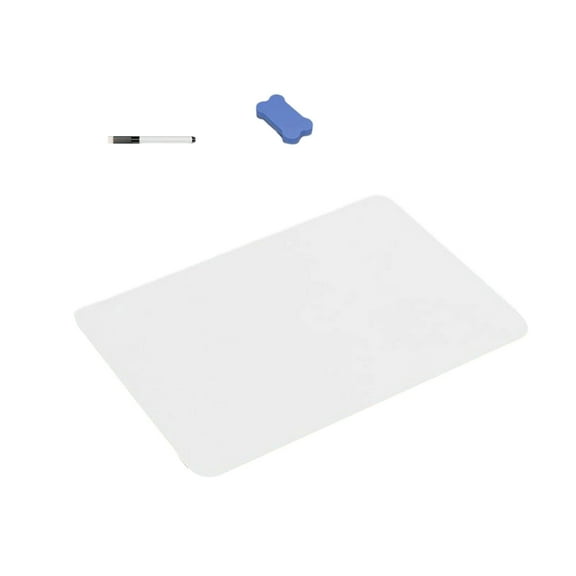 1/3/6 Pcs Small Whiteboards Message Board with Eraser Markers Double-Sided Whiteboard for Students Teacher Classroom