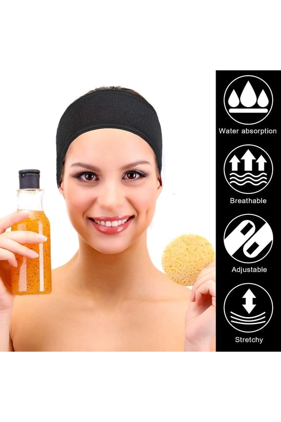 1//3/6pcs Paquetes Diadema Skincare de Spa Facial, Diadema de Lavado de Cara Ajustable Suave, Bandas para el Cabello Skincare, Toalla para el Cabello, para Lavado Facial, Ducha, MáScara Facial, Yoga