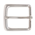 thumbnail image 1 of 1 3/8" (35 mm) Silver Tone Rectangular Single Prong Belt Buckle, 1 of 2