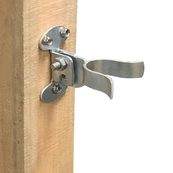1-3/8" Flat Back Wall Mount Fork Gate Latch - Gate Latch Hardware with Screws or