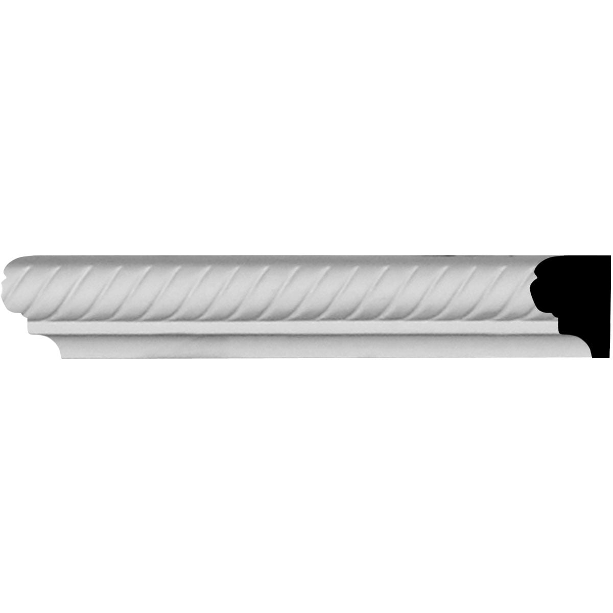 Alexandria White Urethane Decorative Chair Rail Moulding