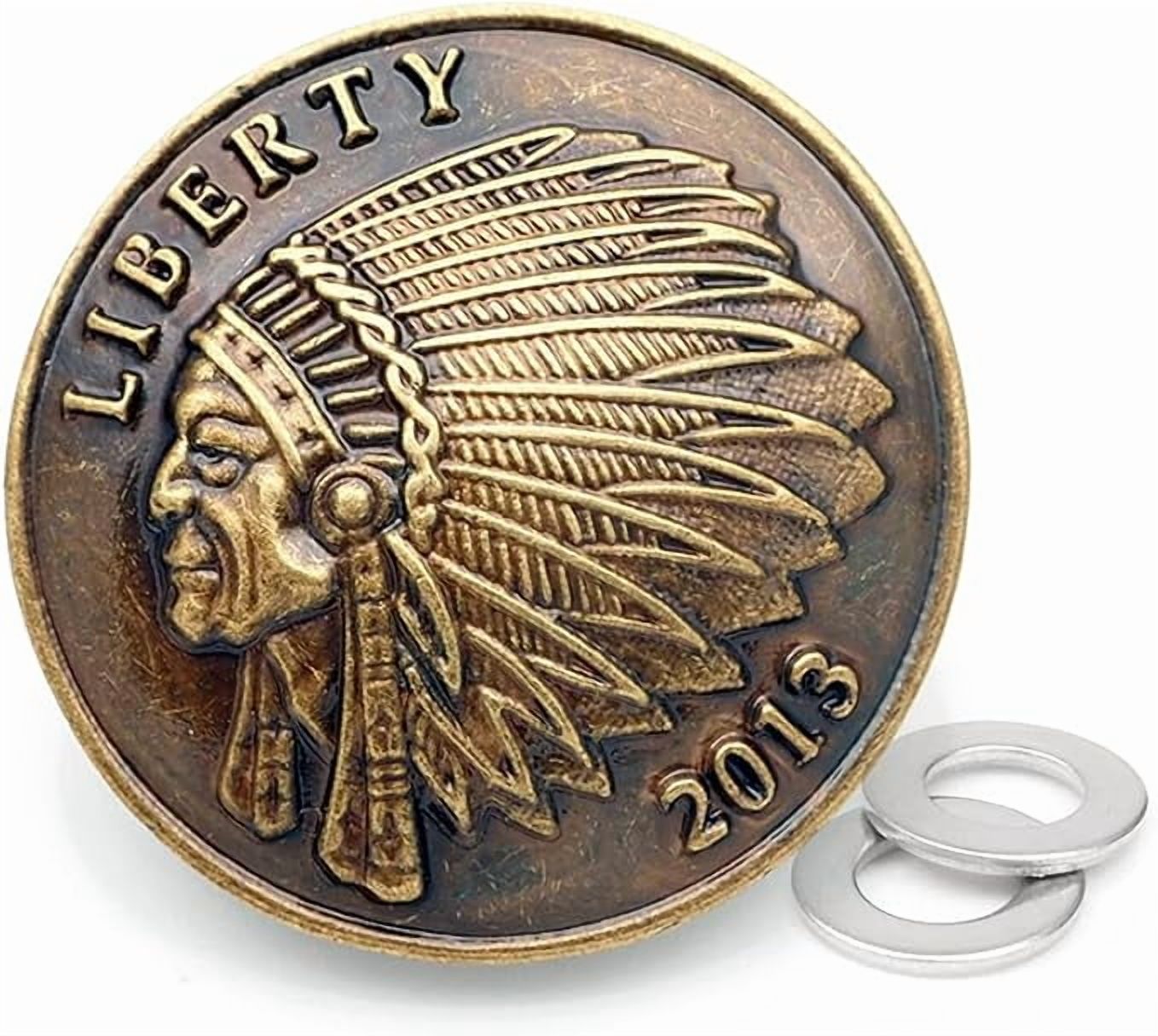 1-3/8 Inch Coin Design Screw Back Conchos Cowboy Leathercraft ...