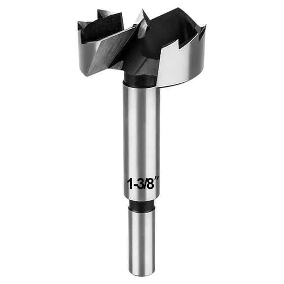 1-3/8 Inch Forstner Bit, BASYNOL Forstner Drill Bit for Wood by Round Shank