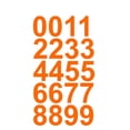 thumbnail image 1 of 1 3/8" Inch Premium Reflective Mailbox Number Vinyl Decal Sticker Sheet (Orange) | Waterproof and Fade-Resistant | Easy to Install Adhesive Vinyl | Home, Apartment, Condo or Business by CustomDecal US, 1 of 1
