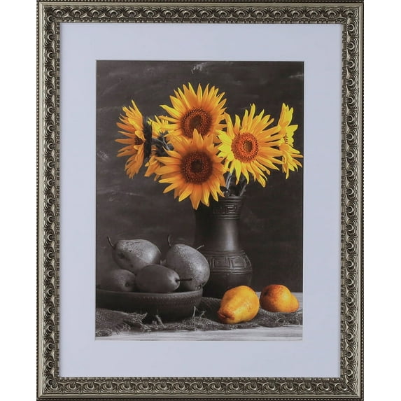 1-3/8" Polystyrene French Country Classic Picture Frame - by WholesaleArtsFrames-com 20x30 3210 Series - Antique Silver - Made In USA