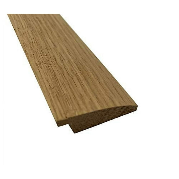 1 3/8" Wide Oak Overlap Transition Strip with 1/4" High Overlap (6 FT)(Unfinished)