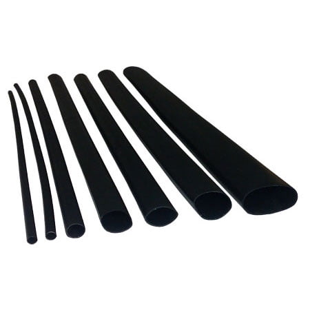 1.3" Adhesive Lined Heavy Wall 6:1 Ratio Heat Shrink Sleeve Tube - 47" Stick x 1 Piece - Black