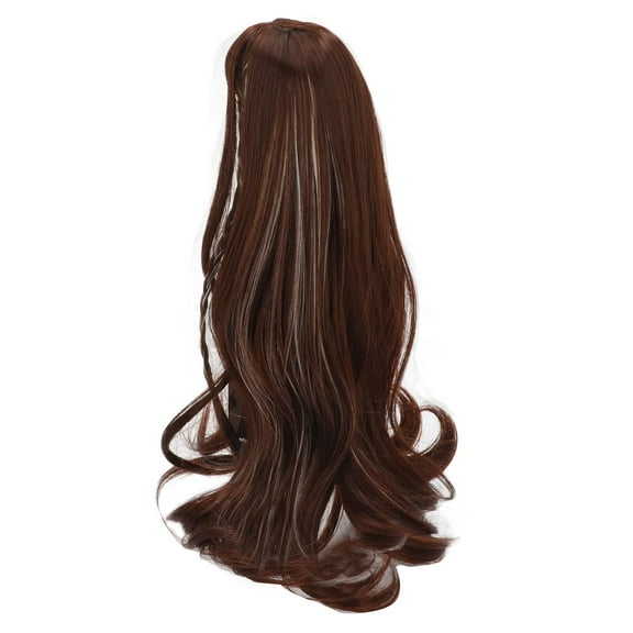 1/3 BJD Doll Wig Heat Resistant High Temperature Silk Dark Brown Long Curly Wig for 89in 2124cm BJD Doll