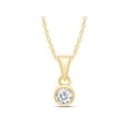 thumbnail image 1 of 1/3 CT TW Lab Grown Diamond Pendant Necklace For Women-Sparkling GH Color VS-SI Clarity 10K Yellow Gold Necklace With Chain, 1 of 6