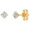 thumbnail image 1 of 1/3 Carat 4-Prong Diamond Stud Earrings in 14K Yellow Gold (SI1-SI2 Clarity), 1 of 4