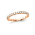 thumbnail image 1 of 1/3 Carat (Ctw E-F, VS1-VS2) Lab-Grown Diamond Wedding Band Ring in 14K Rose Gold for Women, 1 of 5