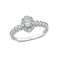 thumbnail image 1 of 1/3 Carat (Ctw G-H-I, I1-I2) Oval Diamond Engagement Ring in 14K White Gold, 1 of 4