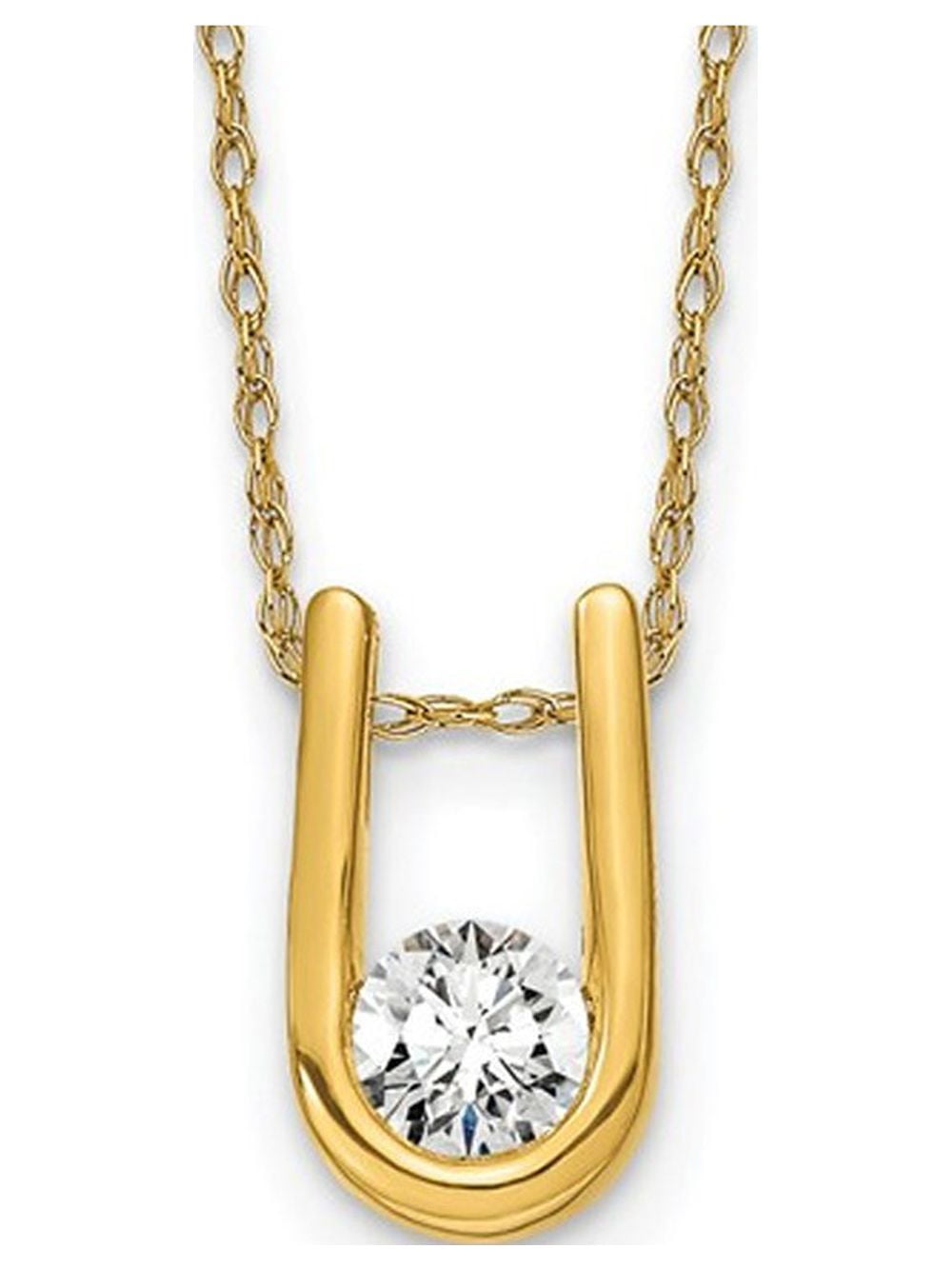 U shaped cheap pendant necklace