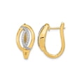 thumbnail image 1 of 1/3 Carat (Ctw I2-I3, I-J) Diamond Hinged Hoop Earrings in 14K Yellow Gold for Women, 1 of 4