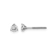 thumbnail image 1 of 1/3 Carat (Ctw VS2-SI1, D-E-F) Lab Grown Diamond Solitaire Stud Earrings in 14K White Gold with Screwbacks for Women, 1 of 4
